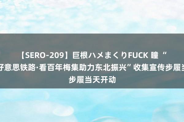 【SERO-209】巨根ハメまくりFUCK 瞳 “发现最好意思铁路·看百年梅集助力东北振兴”收集宣传步履当天开动