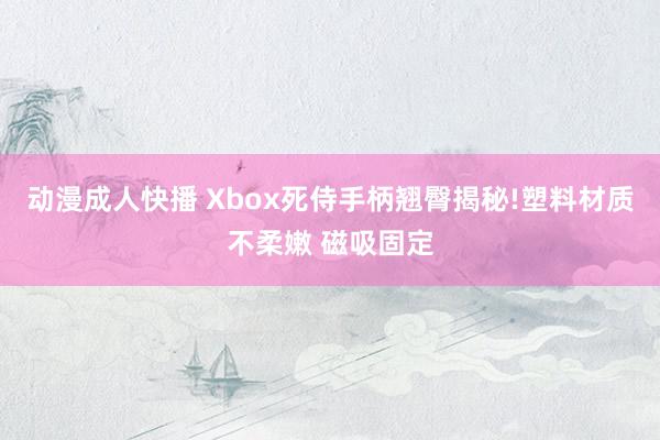 动漫成人快播 Xbox死侍手柄翘臀揭秘!塑料材质不柔嫩 磁吸固定