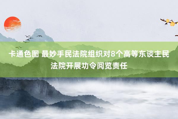 卡通色图 最妙手民法院组织对8个高等东谈主民法院开展功令阅览责任