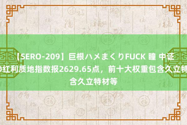 【SERO-209】巨根ハメまくりFUCK 瞳 中证1000红利质地指数报2629.65点，前十大权重包含久立特材等