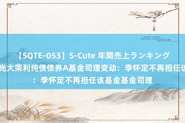 【SQTE-053】S-Cute 年間売上ランキング2013 TOP30 光大荣利纯债债券A基金司理变动：李怀定不再担任该基金基金司理