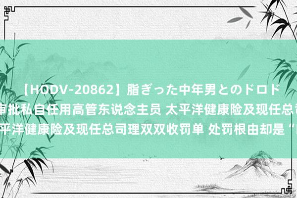 【HODV-20862】脂ぎった中年男とのドロドロ性交 望月あゆみ 未经审批私自任用高管东说念主员 太平洋健康险及现任总司理双双收罚单 处罚根由却是“时任”